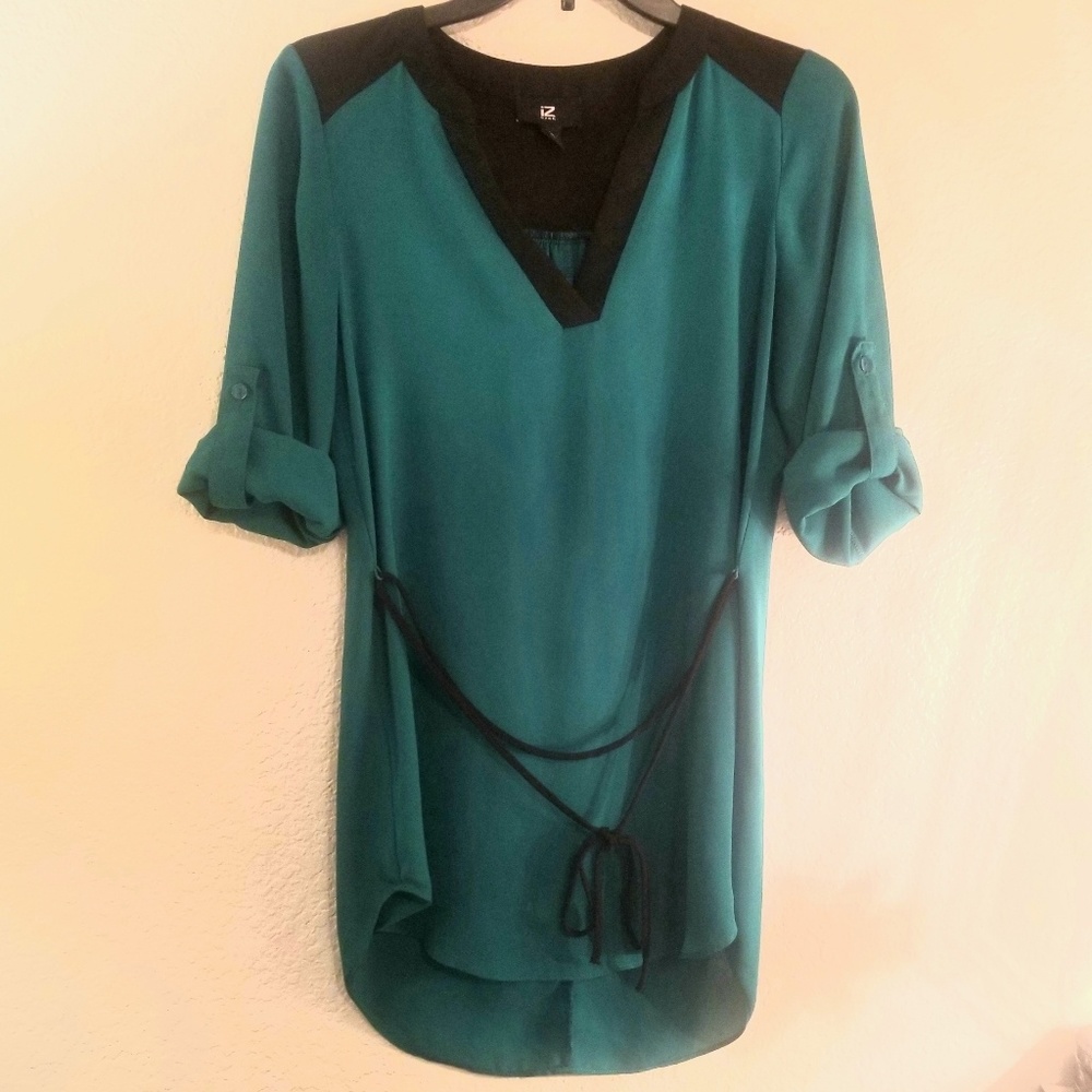 XS Turquoise IZ Byer Dress Shirt